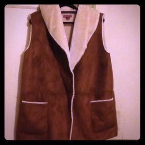 Jessica London Faux Shearling Vest Brand New 18/20